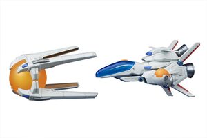 【中古】キューズQ R-TYPE R-9A2 DELTA デルタ 1/120スケール ABS製 塗装済み 完成品 フィギュア