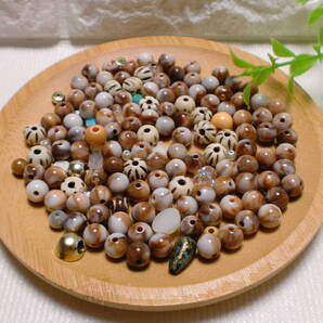 38g♪■ブラウンのマーブル玉♪■8mm■スジ玉も♪