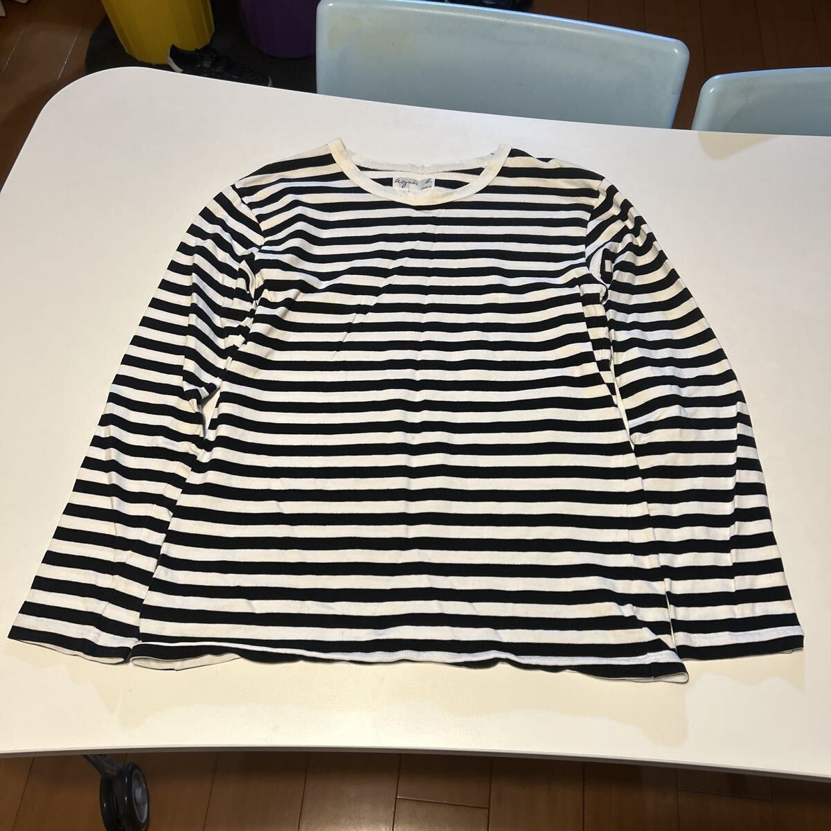 美品⭐︎agnesb.アニエスベー　ボーダーハート刺繍Tシャツカットソー　Lサイズ Tシャツ/カットソー｜ウィメンズ｜agnès b.｜アニエスベー公式