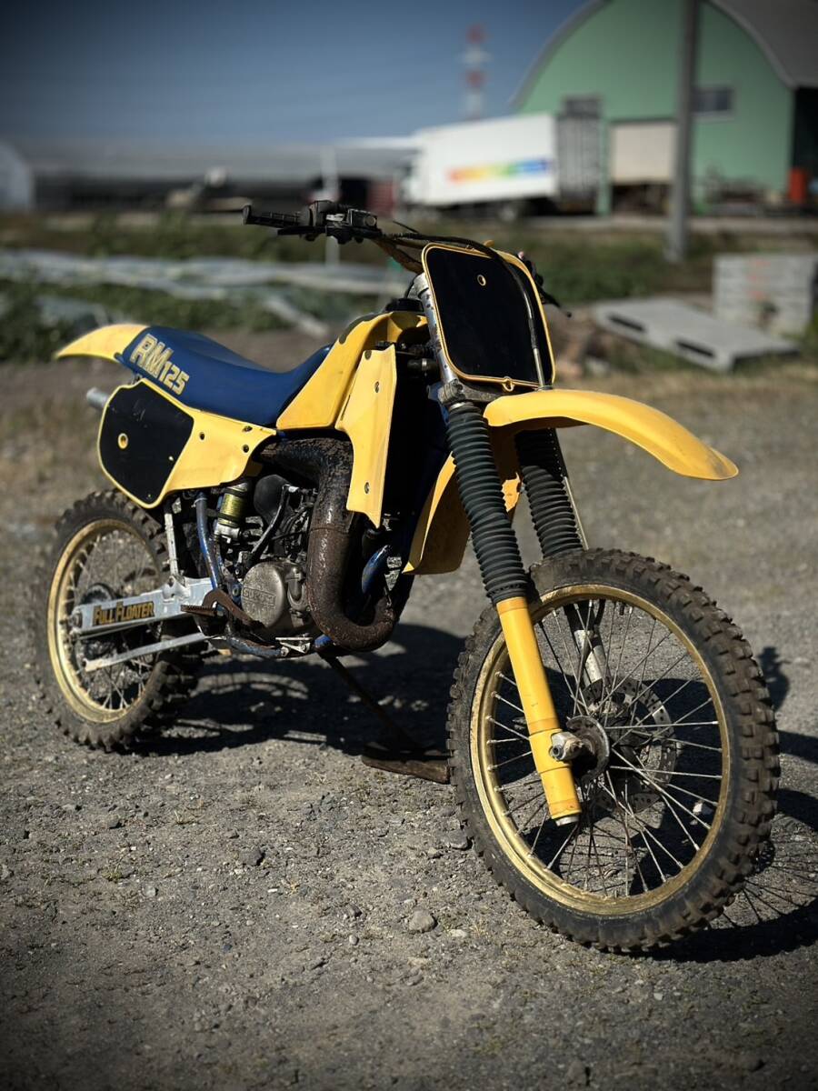  первый .OK! компрессия хороший! с документами SUZUKI Suzuki RM125 RF12A водяное охлаждение 2 -тактный off-road мотокросс . другой город departure 