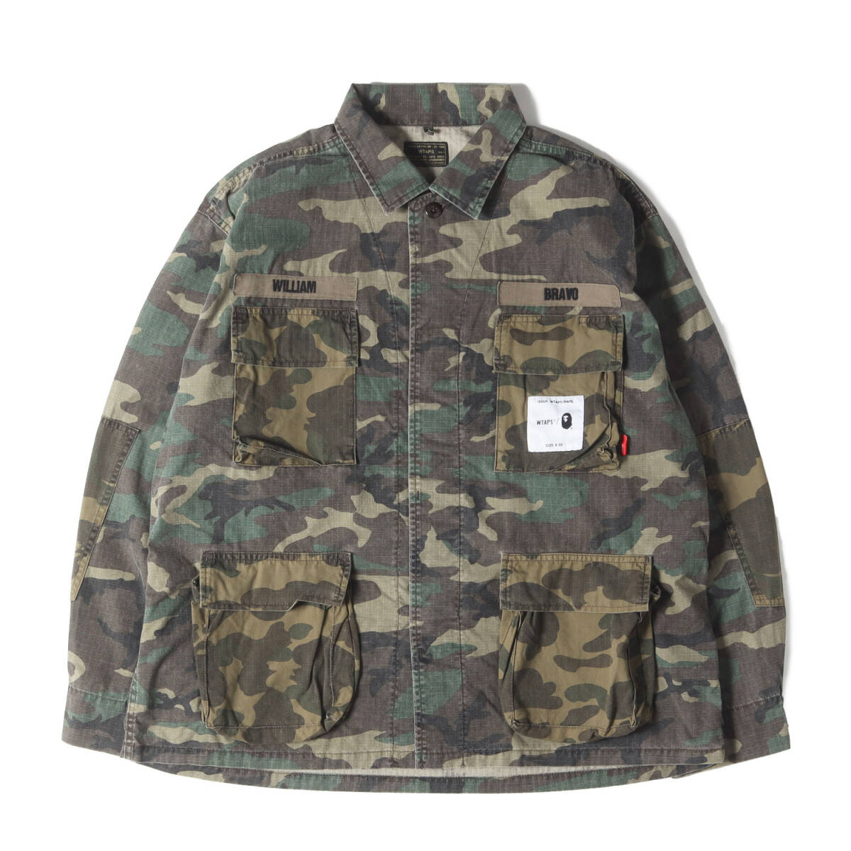 wtaps ジャングルシャツジャケット　美品 中古・古着通販】WTAPS (ダブルタップス) ジャングルシャツ
