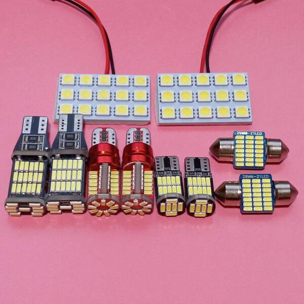 HM1/2 バモス 爆光! T10 LED COB全面発光 ルームランプ バックランプ ナンバー灯 10個セット ホワイト ホンダ /s15/45/57/26/t28
