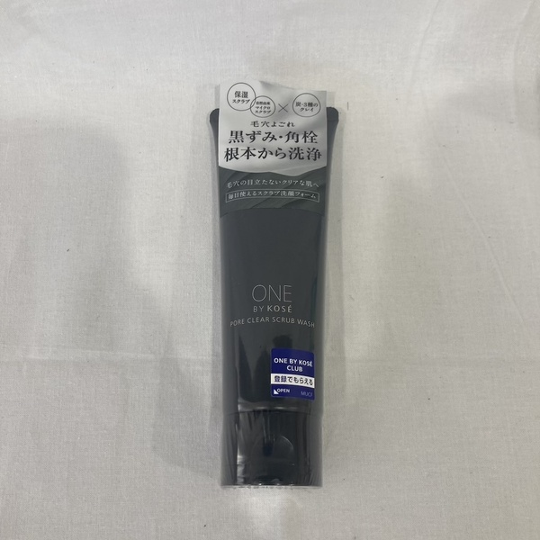 新品未開封 ONE BY KOSE ワンバイコーセー ポアクリア スクラブ ウォッシュ 130g (505-8)