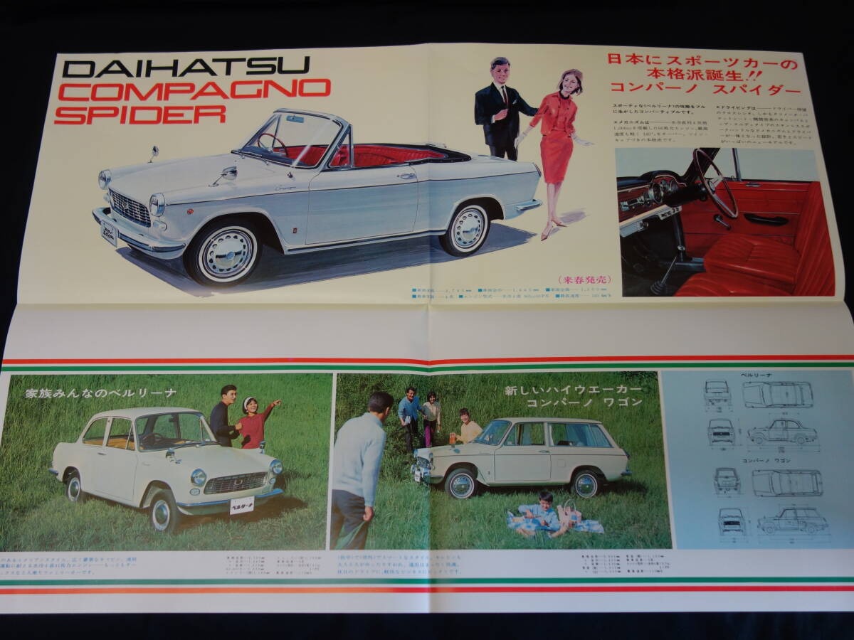 増田屋【ダイハツ コンパーノ ベルリーナ赤 リモコン欠】当時物ブリキ製ミニカー 増田屋【ダイハツ コンパーノ ベルリーナ赤 リモコン欠】当時物