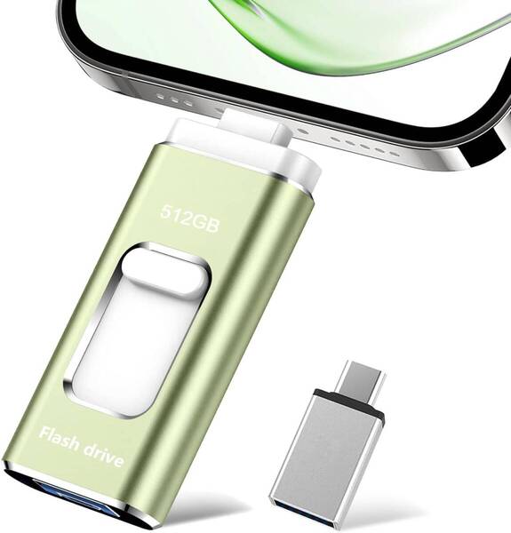 512GB USBメモリー【アプリ不要】4in1 iphone対応usbメモリ高速USB 3.0 IOS/USB/Type-C/micro usb フラッシュメモリ type-c USB a34
