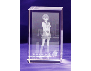 新品未開封 BLUE REFLECTION TIE/帝 エビテン限定特典 LED 3Dクリスタル 「白井 日菜子」ブルーリフレクション PS4