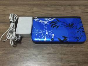 【ジャンク・動作品】3DSLL ポケットモンスター Xパック ゼルネアス・イベルタル ブルー 本体 Nintendo 3DS LL ポケモンバンク・ムーバー