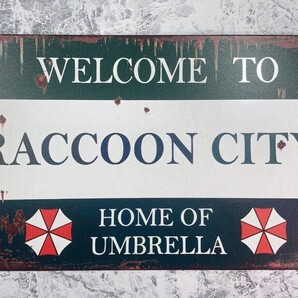 ★送料無料★「バイオハザード/ウェルカム・トゥ・ラクーンシティ メタル ポスター/プレート ダメージ加工」tface-g 【タグ:アニメ】 1