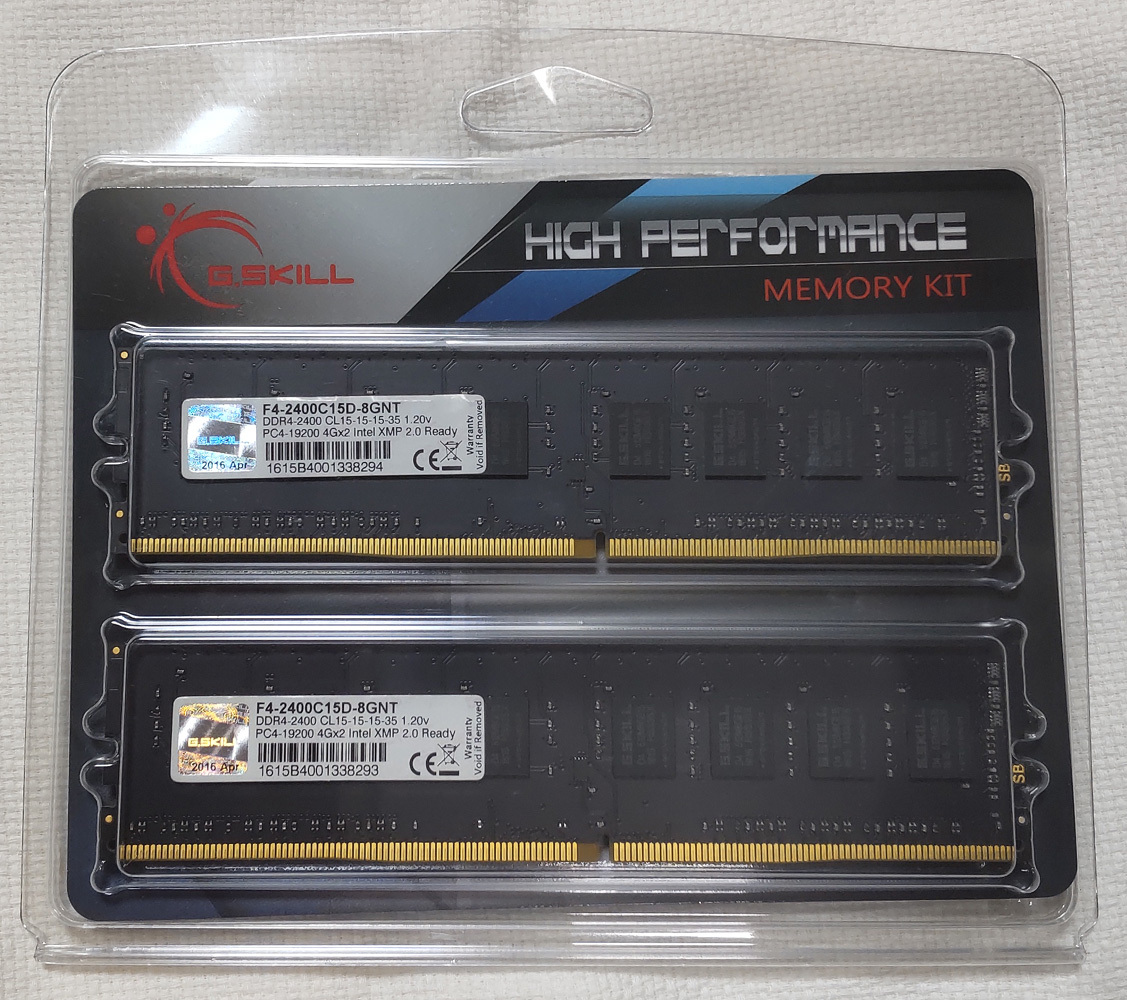 ★送料込み♣︎G.Skill F4-3200C16D 2セット　合32GB中古品 ☆送料込み♣︎G.Skill F4-3200C16D 2セット 合32GB中古品 F4