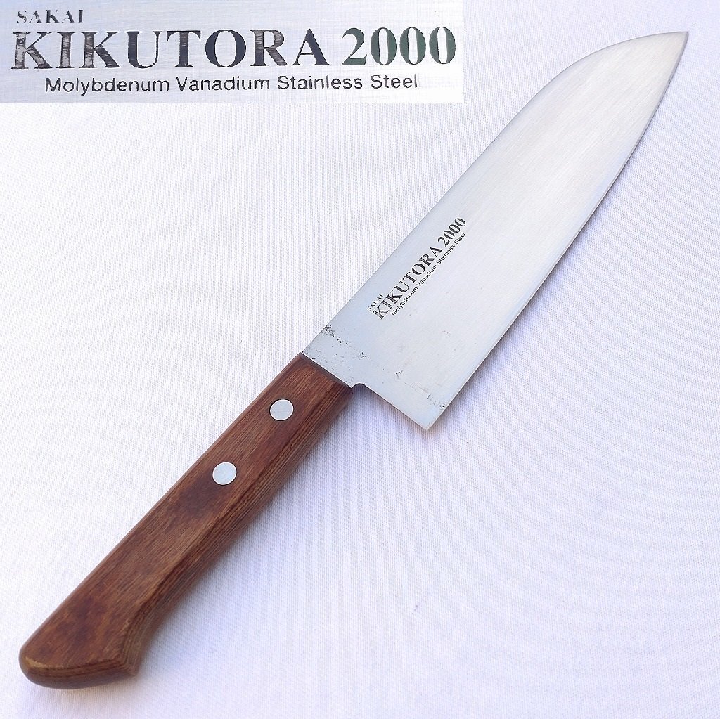 【新品・未使用】堺菊虎 三徳庖丁 165mm 正特鋼装 村田刃物】KIKUTORA 三徳包丁 165mm,鋼包丁,堺包丁ステンレス