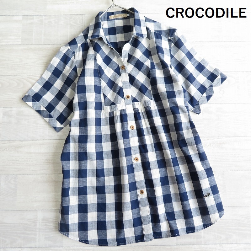 【新品未使用】クロコダイル　半袖ブラウス 2025年最新】Yahoo!オークション - Crocodile(半袖 - シャツ