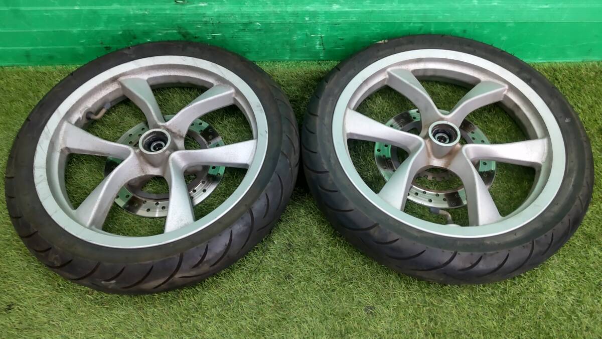 トリシティ155アルミホイール タイヤ前後セット、前輪タイヤは新品 Yahoo!オークション -「トリシティ ホイール」(パーツ