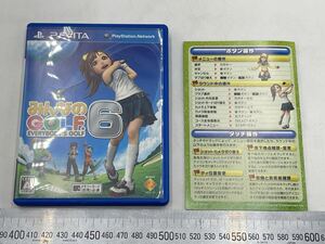 F1-54【ジャンク 未検品】PS VITAソフト みんなのGOLF6 (みんなのゴルフ6)