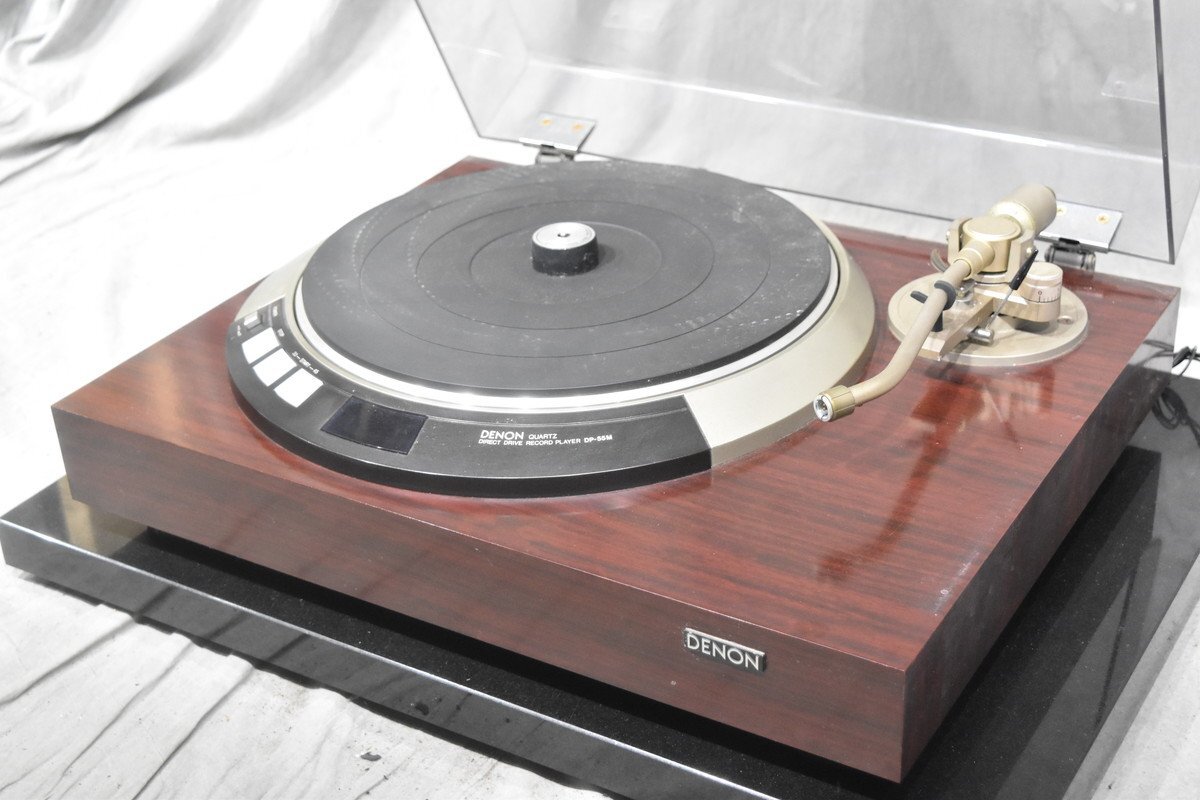 DENON - 奇跡！レストア完動超美品！MM針新品.！DENONレコードプレイヤーDP-55M Denon 新製品] ダイレクトドライブ・レコードプレーヤー「DP