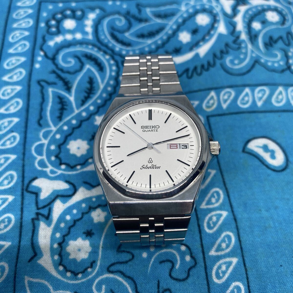 80s SEIKO Silver Wave 純正SSベルト QZ 日本製 腕時計 Yahoo!オークション -「セイコーシルバーウェーブ」の落札相場