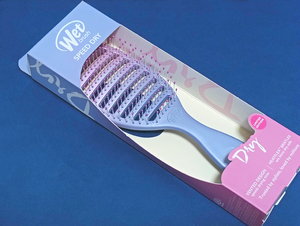 新品★ネイチャー・ラボ★Wet Brush スピードドライ フィールグッドオンブレ ピンク・パープル/ 速乾ドライヤー用ブラシ