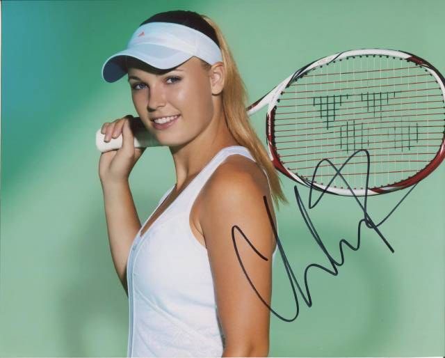 直筆サイン入り写真 キャロライン・ウォズニアッキ テニス デンマーク SA鑑定済 キャロライン・ウォズニアッキ直筆サイン入り写真□デンマーク