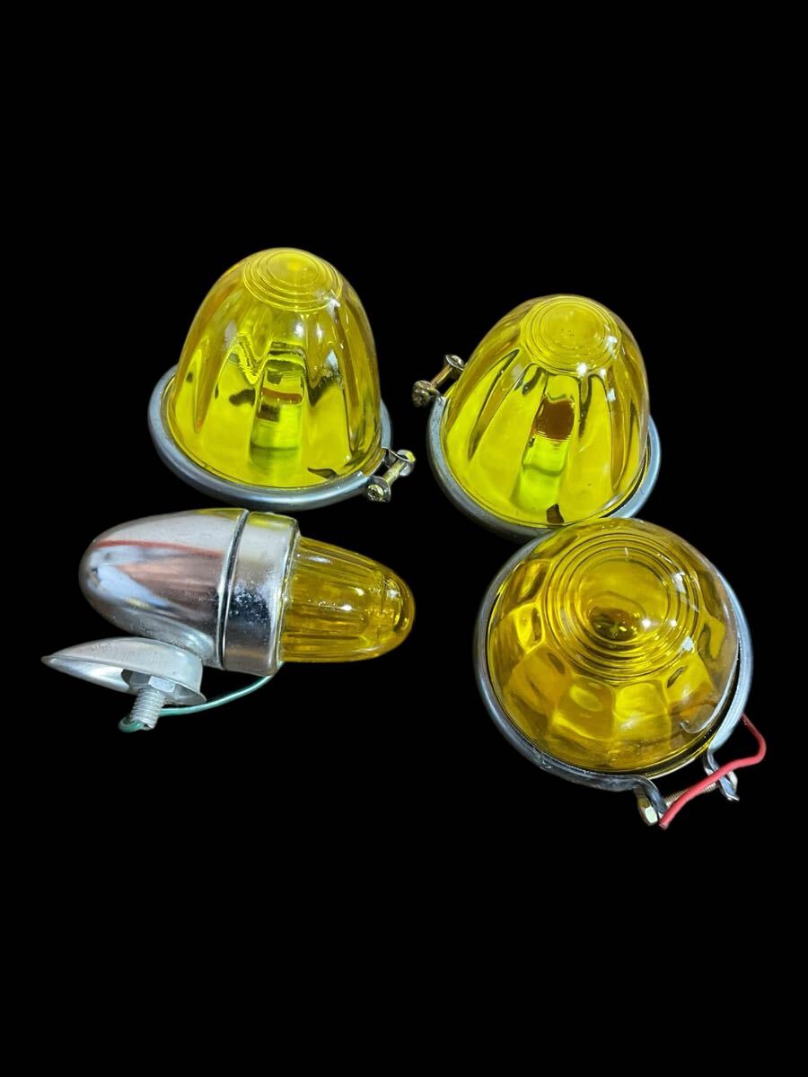 当時物　クイーンマーカー２個セット　　デコトラ Amazon.co.jp: レトロ 蝶マーカー 当時物 硝子レンズ デコトラ