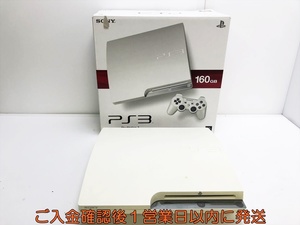 【1円】PS3 本体 160GB ホワイト SONY PlayStation3 CECH-2500A 初期化 未検品ジャンク プレステ3 J03-249tc/G4