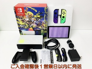 【1円】任天堂 有機ELモデル Nintendo Switch 本体 セット スプラトゥーン3 ニンテンドースイッチ 初期化/動作確認済 G07-624rm/G4