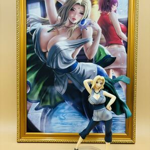 NARUTO、ナルト、綱手、フィギュア、キャンパスポスター、額縁(金ケシ) 、アイテム番号J-6