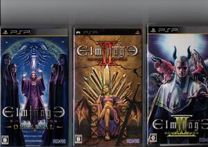 PSP エルミナージュ Original ~闇の巫女と神々の指輪~ III ~暗黒の使徒と太陽の宮殿~ II ~双生の女神と運命の大地~ 中古 正常動作品