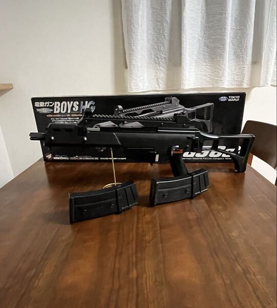 東京マルイ カスタム品 H&K G36C ボーイズ 高耐久 金属ピニオンギア マガジン2本付き 10禁 サバゲー