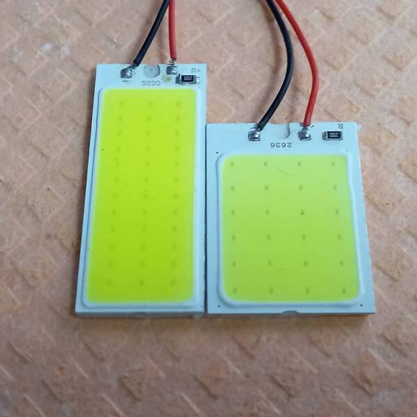 ハイゼットカーゴ ダイハツ S320V S321V S330V S331V 超爆光! T10 LED ルームランプ COB 全面発光 2個セット ホワイト ダイハツ /c24/c36