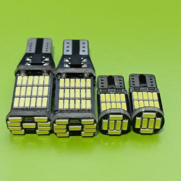 アルファードハイブリッドGGH20W GGH25W ANH20W ANH25W 爆光!バックランプ スモール ポジション球 T10 T16 LED 4点セット ホワイト /45/26