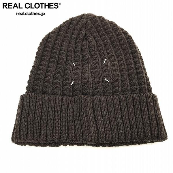 マルジェラ　ニットキャップ/ニット帽　ダークブラウン マルジェラ ニットキャップ/ニット帽 ダークブラウン Maison