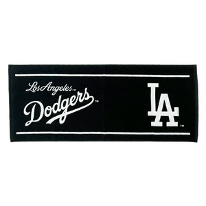 MLB(メジャーリーグ) ドジャース フェイスタオル ブラック