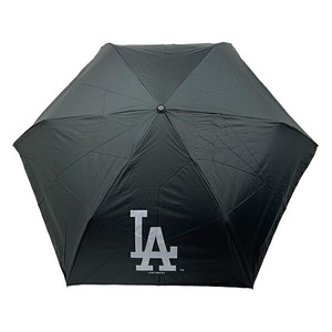 MLB(メジャーリーグ) ドジャース 折りたたみ傘 ブラック 晴雨兼用
