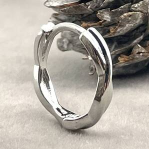 ニット デザイン フープピアス ◆ リングピアス メンズ シルバー925 18G S 新品 人気 未使用 ストリート シンプル カジュアル 【PN258-3】