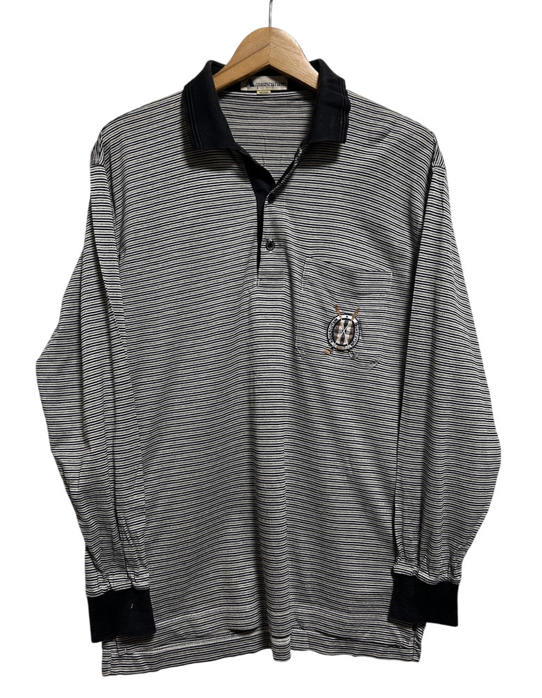 新品未使用　Aquascutum アクアスキュータム 長袖ポロシャツ アクアスキュータム公式サイト