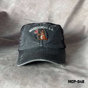 usa古着 “ワンダーミアゴルフコース“ロゴメッシュキャップ ワシントン州 ブラック