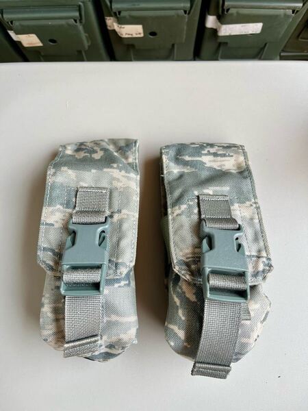 米軍放出品 マガジンポーチ マグポーチ ウエストポーチ 迷彩 2個セット 実物 サバゲー