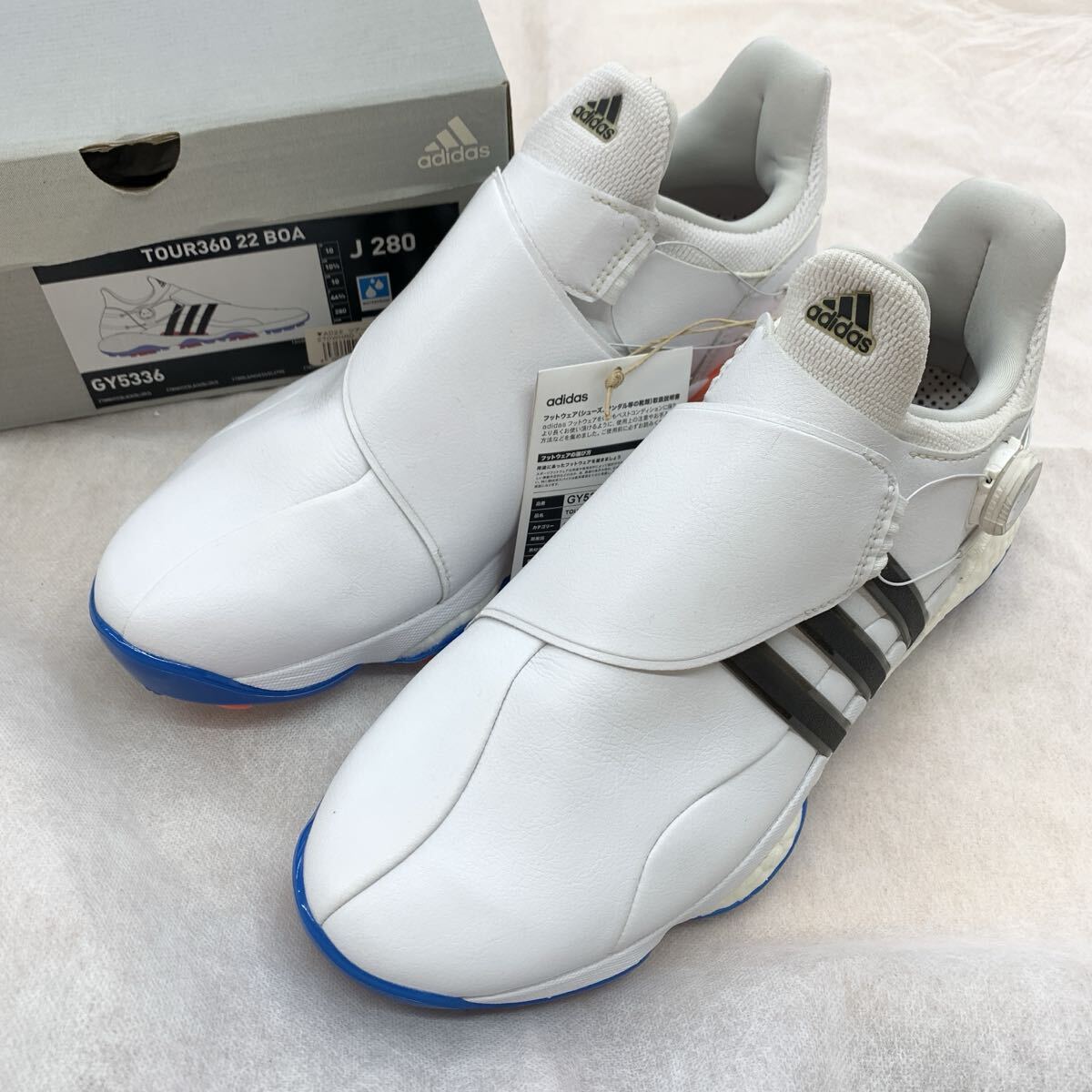 新品 adidas ゴルフシューズtour360 boa 25cm 白 アディダス「TOUR360」Newモデル登場！圧倒的なはき心地でゴルフ
