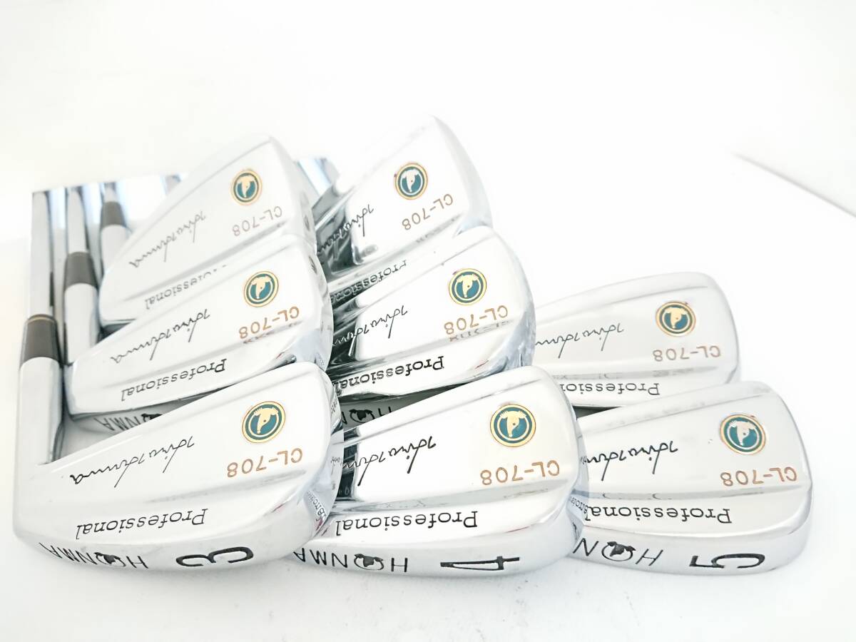  Honma Golf ** супер редкий type максимально высокий . произведение . металлический кованый 7 серии иллюзия. мускл супер блеск *hiro Honma синий 7 сокровищ!!! ** роскошный 8 шт. комплект!!!