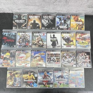 PS3 ソフト 22点 セット プレステ3 ゲームソフト 戦国BASARA4 フォークライ ウイニングポスト ナルト等色々/513828