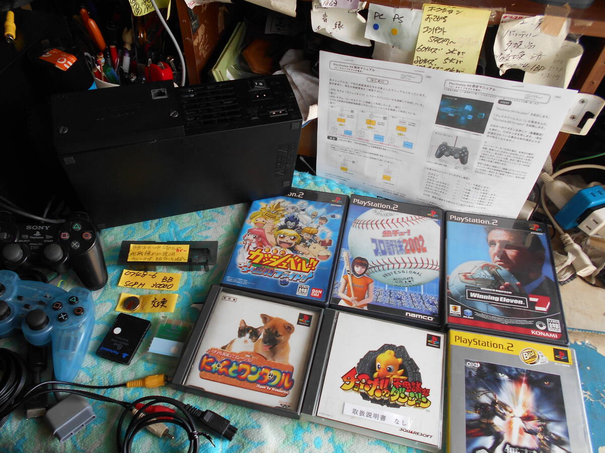 PlayStation１　本体＆ソフトセット　他オプション付き　ジャンク品 PlayStation1 本体＆ソフトセット 他オプション付き ジャンク品