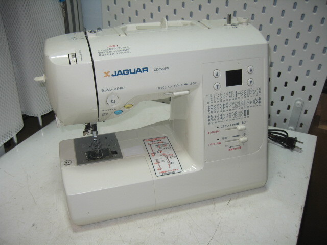 ジャガーCPUミシン　CD-2203W 模様縫い＊ミシン　本体 ジャガー コンピューターミシン CD-2203W
