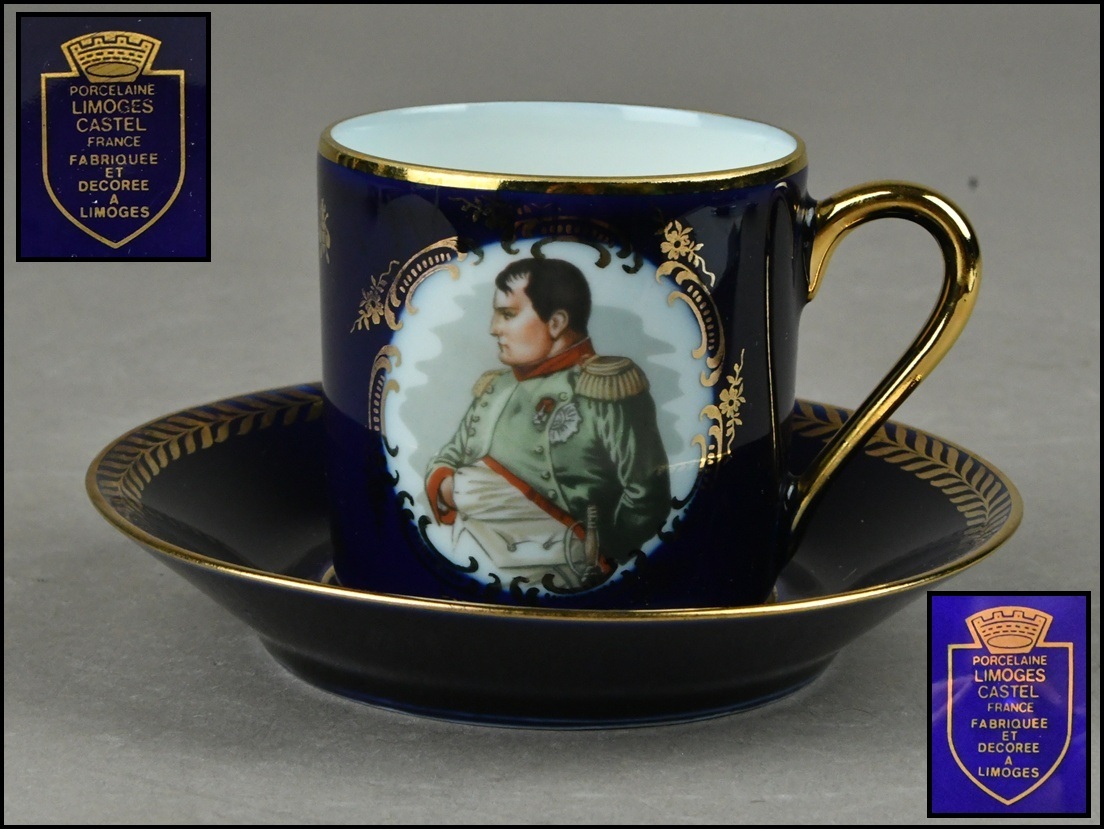 【再値下げ！】フランス　Limoges リモージュ　スタンド付き Yahoo!オークション -「limoges castel」の落札相場・落札価格