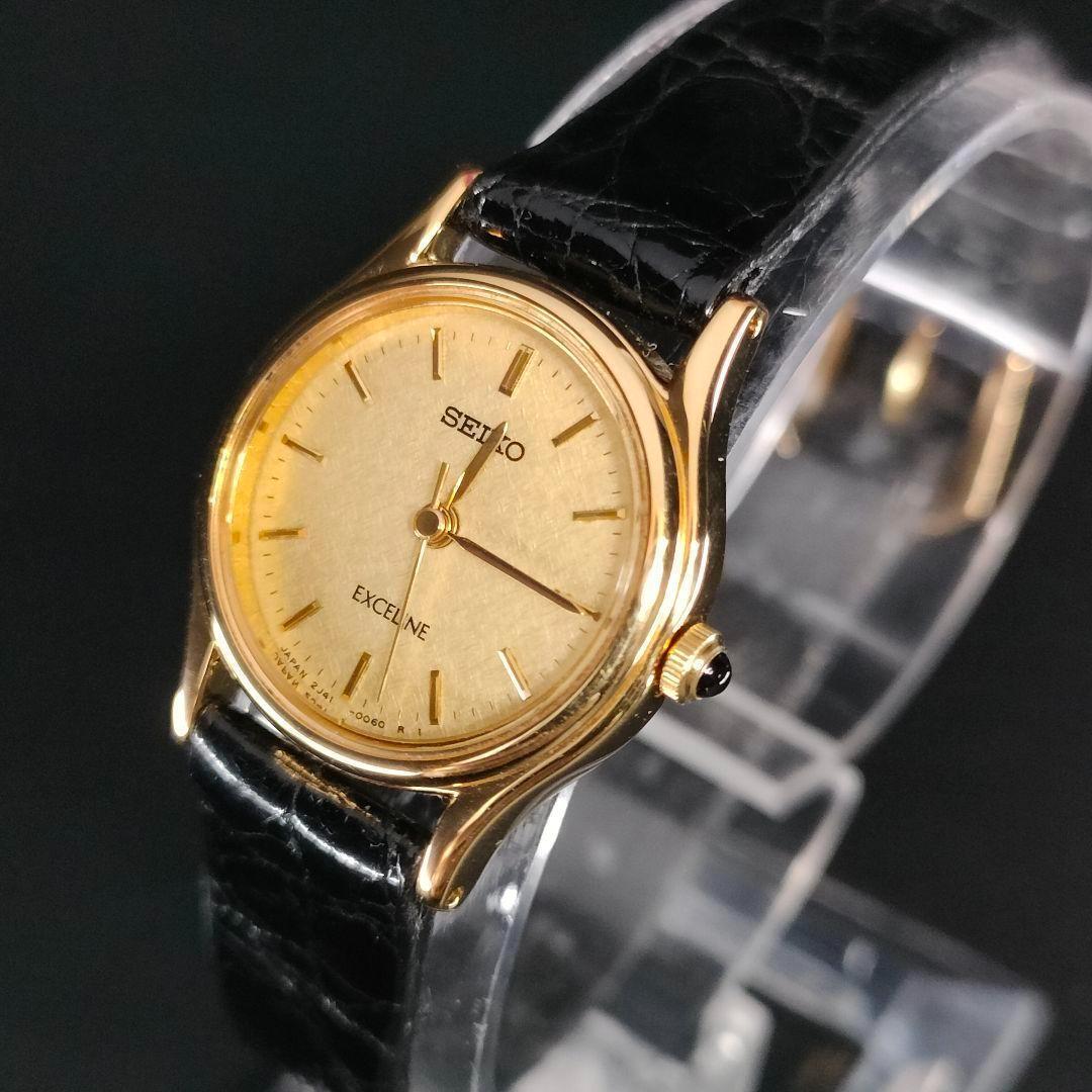 【新品電池】 SEIKO エクセリーヌ レディース 腕時計 ドレス ゴールド 2025年最新】Yahoo!オークション -セイコー腕時計 レディース