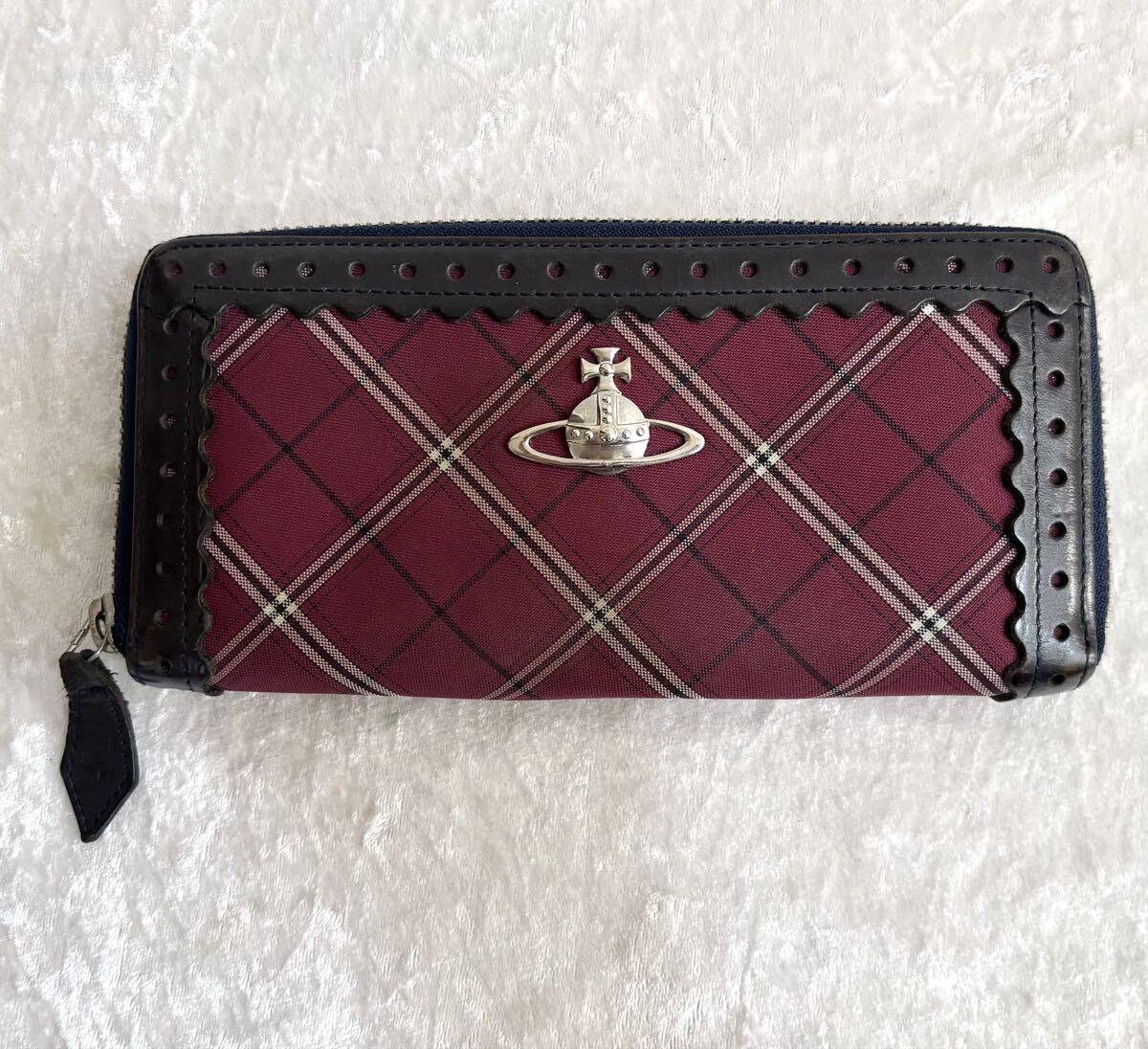 ヴィヴィアンウエストウッド かぶせ 長財布 未使用 チェック Vivienne Westwood 未使用 ヴィヴィアンウエストウッド チェック