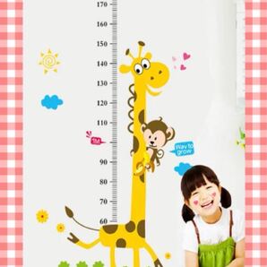 身長計ト ルテ ルステッカーキリン かわいい