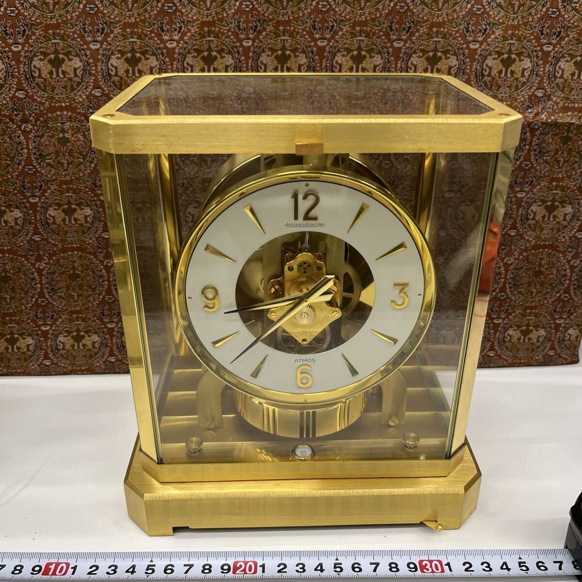 動作未確認　ジャガールクルト　アトモス　空気時計　ゴールド　ホワイト Yahoo!オークション -「ジャガールクルト アトモス」(ジャガー
