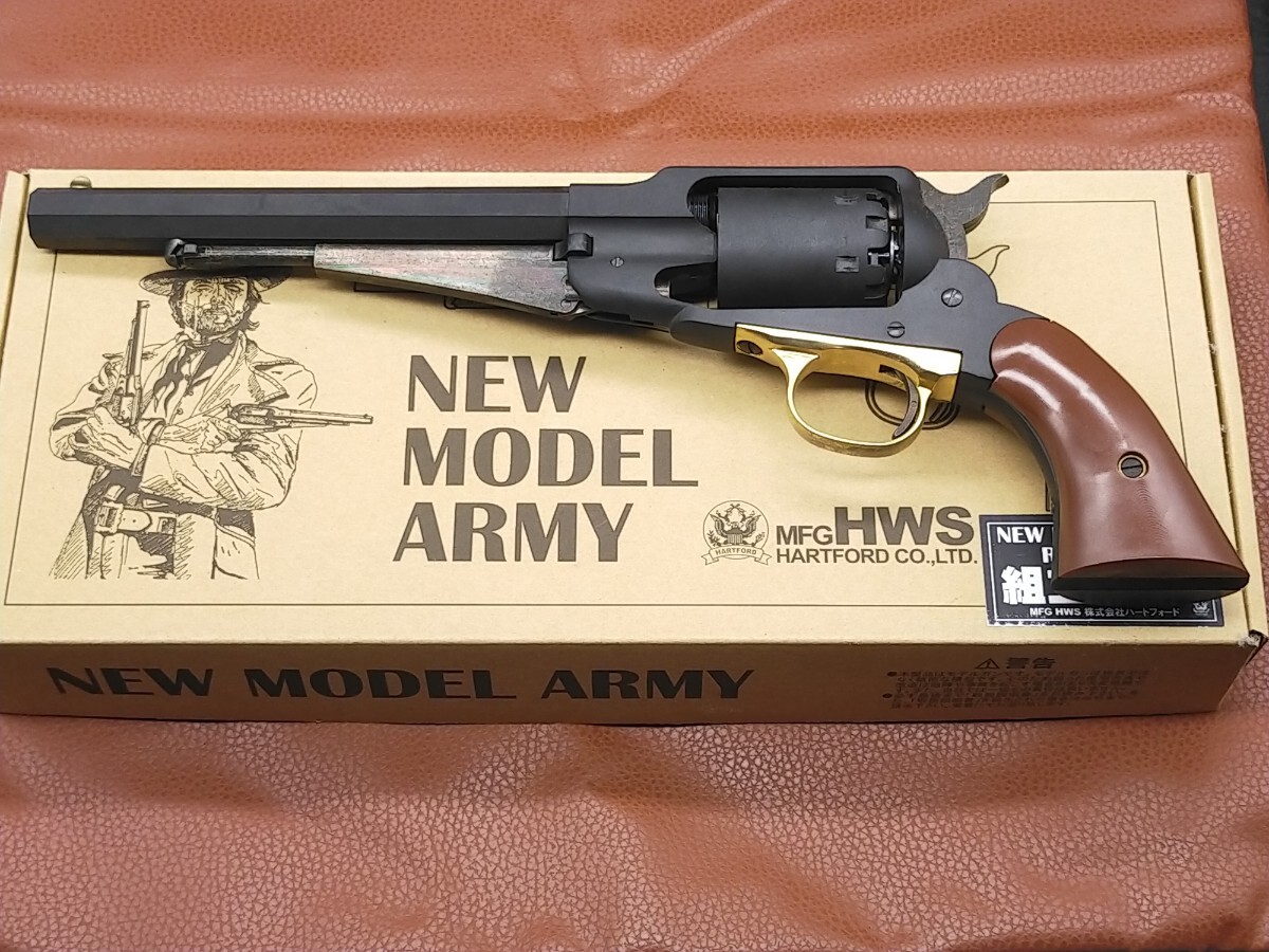 HWS NEW MODEL ARMY REVOLVER モデルガン(ジャンク) Yahoo!オークション -「ニューモデルアーミー」(モデルガン