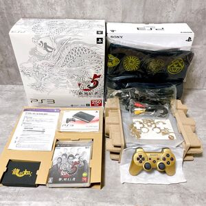 希少 PS3 龍が如く5 夢、叶えし者 EMBLEM EDITION 本体 CECH-4000B RG 付属品完備 未開封あり PlayStation3 プレイステーション 桐生一馬