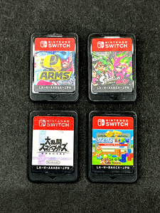 中古 スイッチ用 ソフトのみ 4本セット 大乱闘スマッシュブラザーズSPECIAL アームズ スプラトゥーン2 ぷよぷよテトリス