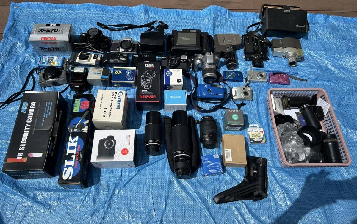 【ジャンク】フィルムカメラまとめ売りNIKON　PENTAX　CANON　その他 2025年最新】ジャンク (まとめ 大量 セット) - フィルムカメラの